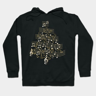 Music Notes Christmas Tree Hoodie